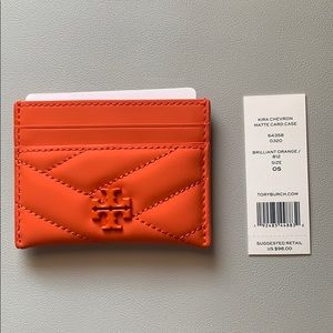 Tory Burch Kira Chevron Matte Card Case